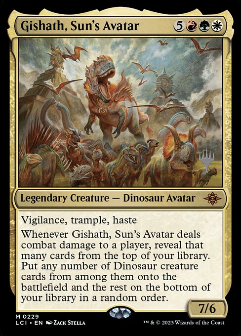 Gishath, Sun's Avatar (The Lost Caverns of Ixalan Promos #229p)