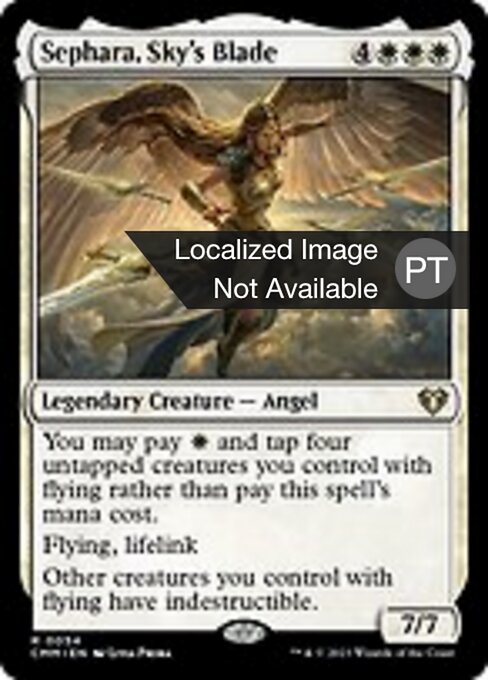 MTG 天空の刃、セファラ　アーティストプルーフ 天空の刃、セファラ/Sephara, Sky's Blade 【日本語版】 [SCD-白