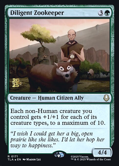 Diligent Zookeeper magic the gathering card art