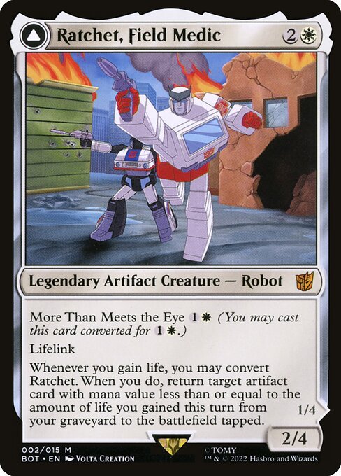 Ratchet, Field Medic // Ratchet, Rescue Racer (bot) 2