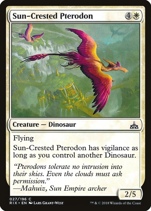 Ptérodonte à crête solaire|Sun-Crested Pterodon