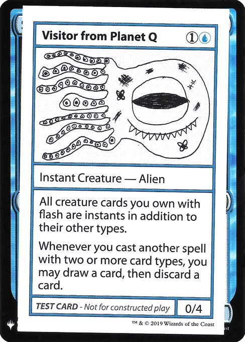 Visitor from Planet Q (Mystery Booster Playtest Cards 2019 #33)