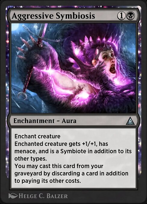 Alien Symbiosis magic the gathering card art