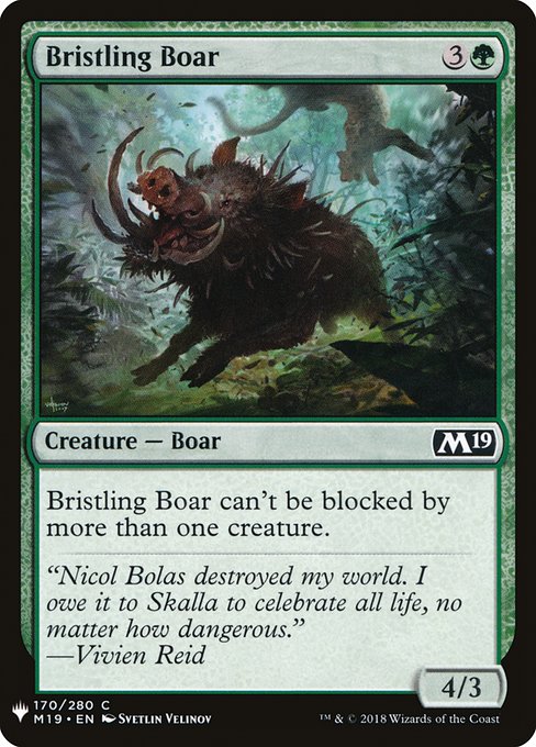 Bristling Boar (Mystery Booster #1149)