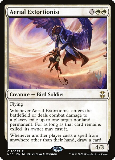 Aerial Extortionist (New Capenna Commander Promos #11p)