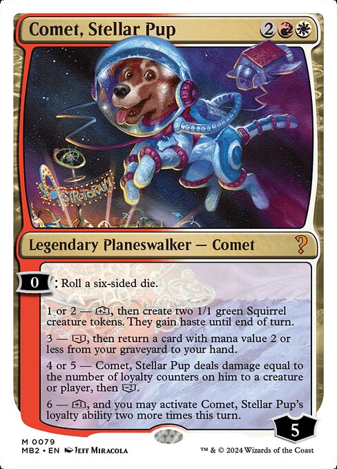 Comet, Stellar Pup (Mystery Booster 2 #79)