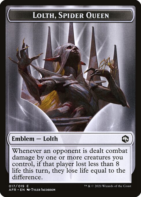 Lolth, Spider Queen Emblem (Adventures in the Forgotten Realms Tokens #17)