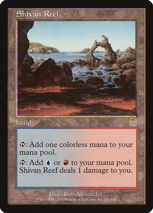 Shivan Reef · Apocalypse (APC) #142 · Scryfall Magic The Gathering 