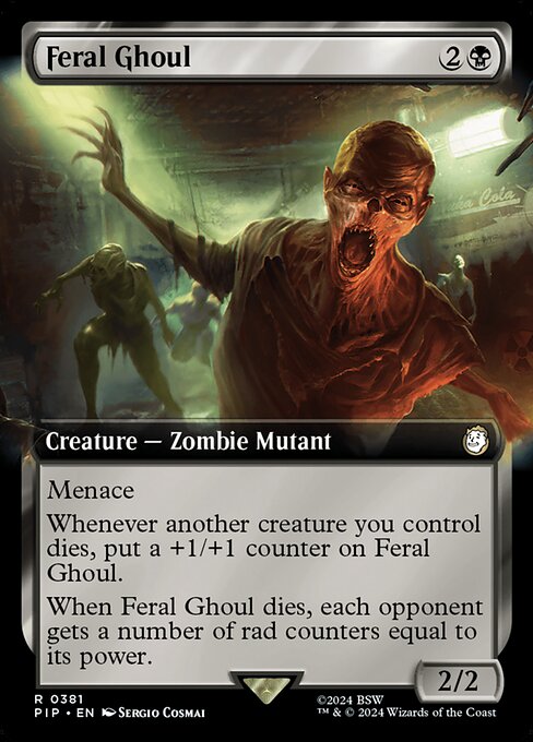 Fallout MTG Universes Beyond - Feral Ghoul