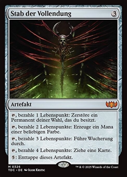 Stab der Vollendung