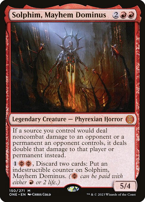 Solphim, Mayhem Dominus (Phyrexia: All Will Be One #150)