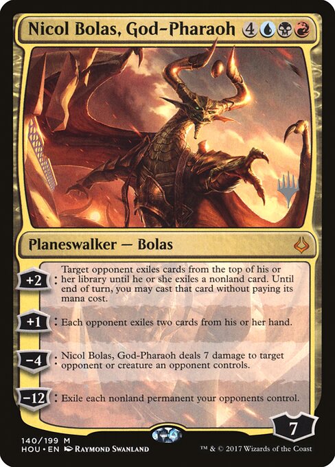 Nicol Bolas, God-Pharaoh (Hour of Devastation Promos #140p)