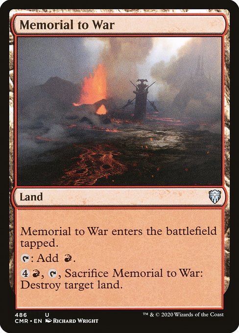 Memorial to War (Commander Legends #486)