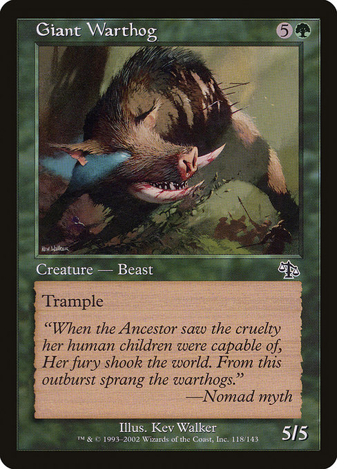 Giant Warthog card image