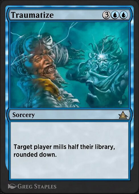 Traumatize magic the gathering card art