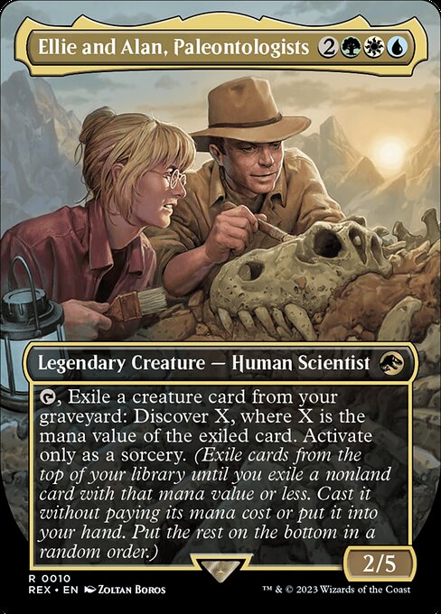 Ellie and Alan, Paleontologists card image