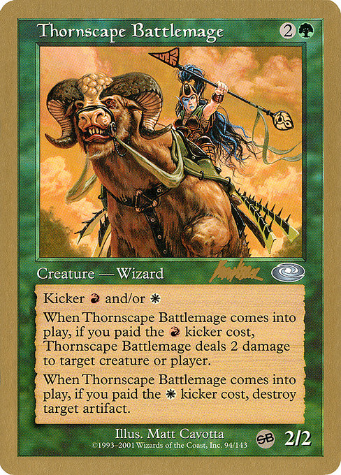 Thornscape Battlemage (World Championship Decks 2002 #bk94sb)