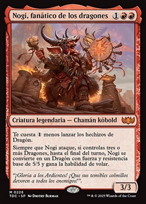 Nogi, fanático de los dragones