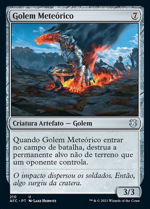 Meteor Golem (Forgotten Realms Commander #210)