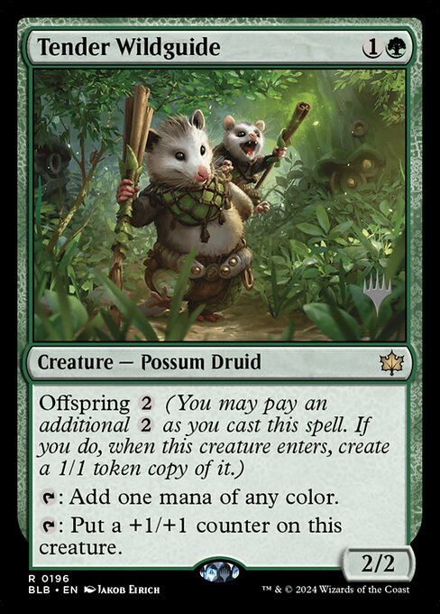 Tender Wildguide (Bloomburrow Promos #196p)