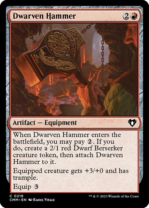 Dwarven Hammer (Commander Masters #219)