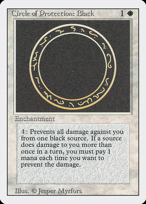 Cercle de protection : noir|Circle of Protection: Black