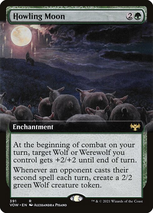 Howling Moon (Innistrad: Crimson Vow #391)