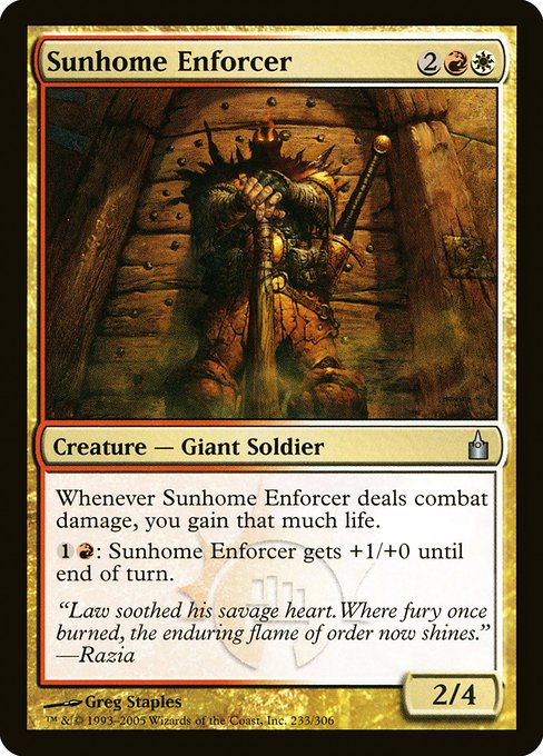 Sunhome Enforcer (Ravnica: City of Guilds #233)