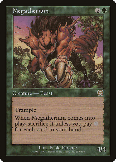 Mégathérium|Megatherium