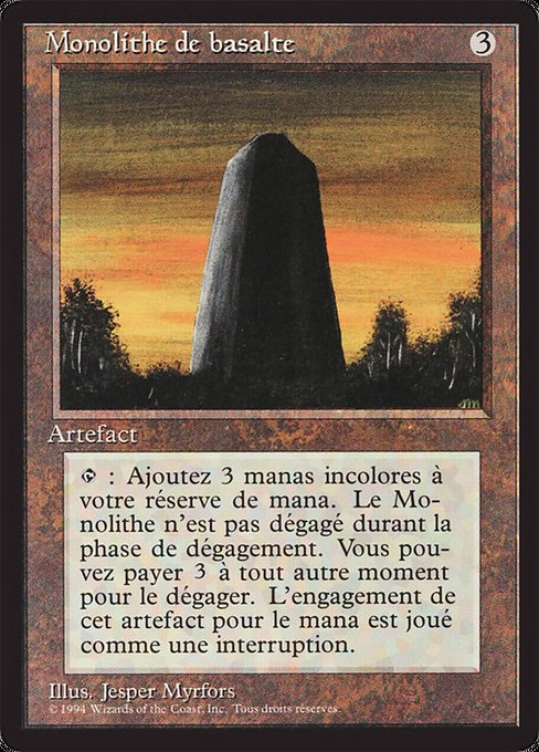 Basalt Monolith (Foreign Black Border #235)