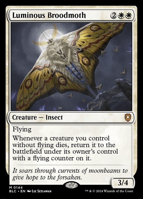 Luminous Broodmoth (Bloomburrow Commander #144)