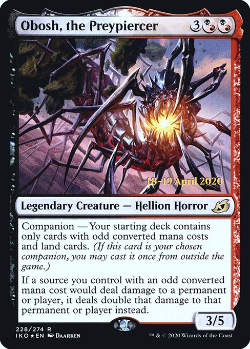 Obosh, the Preypiercer (Ikoria: Lair of Behemoths Promos #228s)