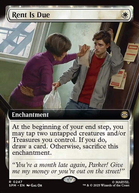 Rent Is Due magic the gathering card art
