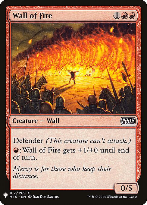 Wall of Fire (The List #M15-167)