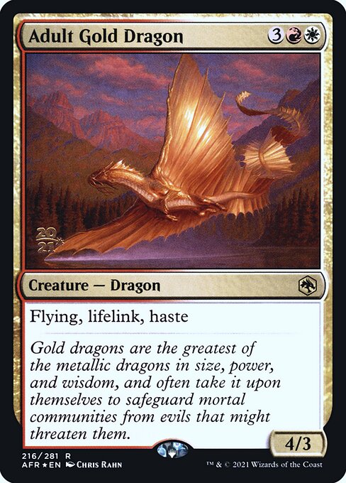 Dragon d'or adulte|Adult Gold Dragon