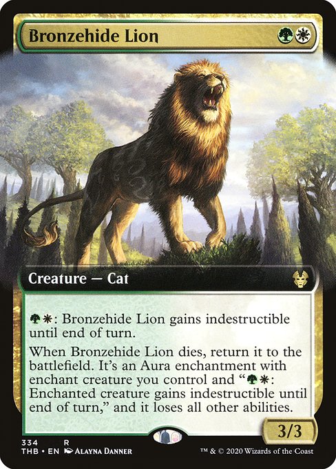 Lion bronzepeau|Bronzehide Lion