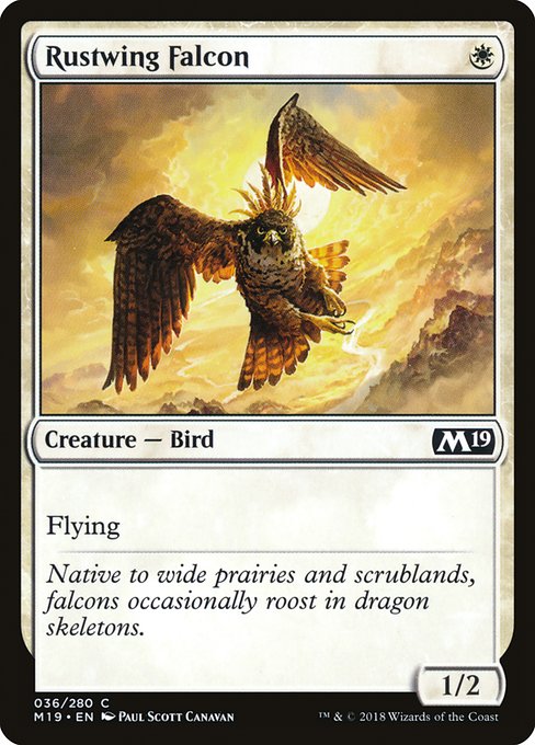 Rustwing Falcon (Core Set 2019 #36)