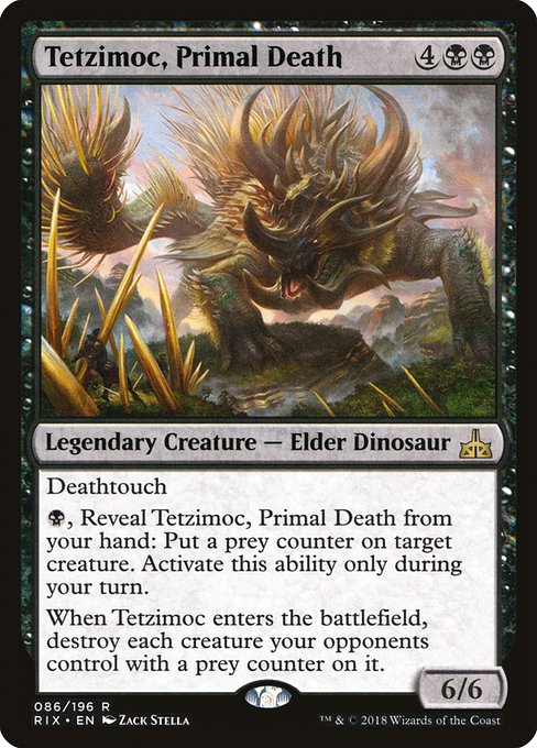 Tetzimoc, Primal Death (Rivals of Ixalan #86)