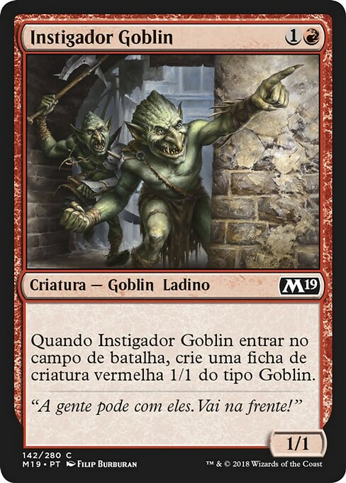 Goblin Instigator (Core Set 2019 #142)