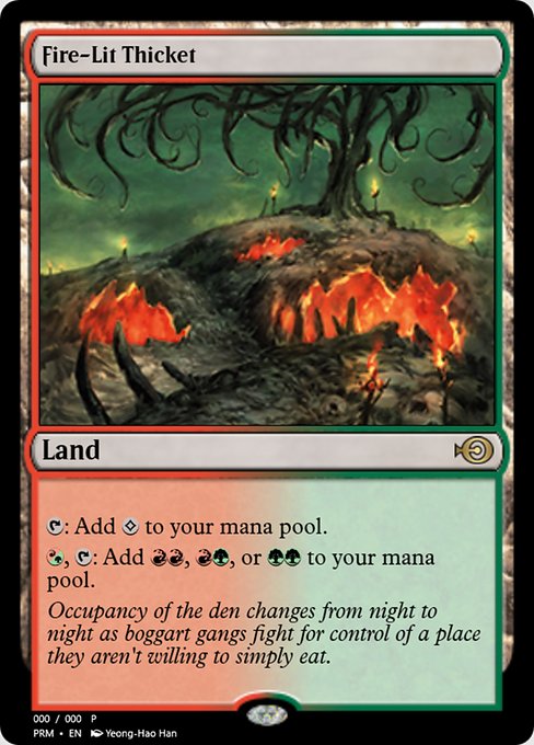 Fire-Lit Thicket (Magic Online Promos #62457)