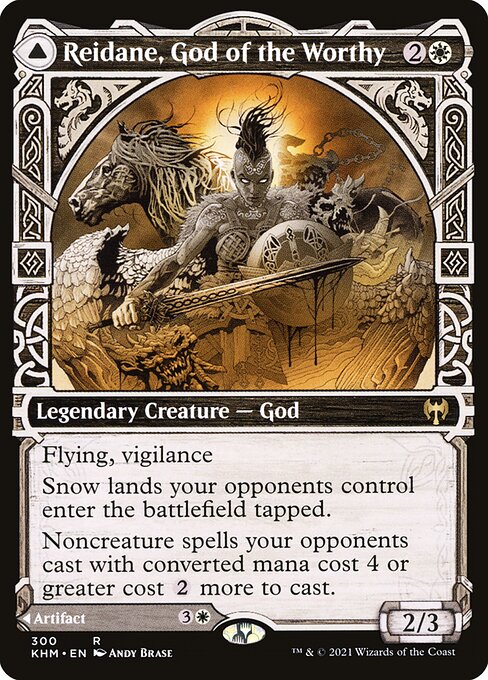 Reidane, God of the Worthy // Valkmira, Protector's Shield card image