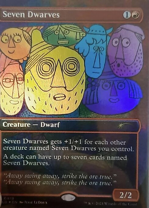 Seven Dwarves magic the gathering card art