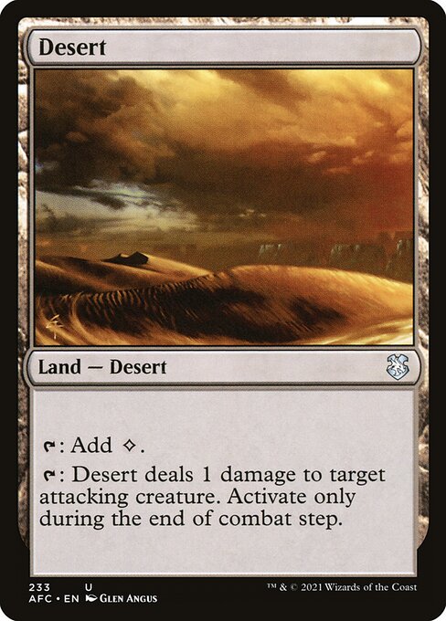 Desert (Forgotten Realms Commander #233)