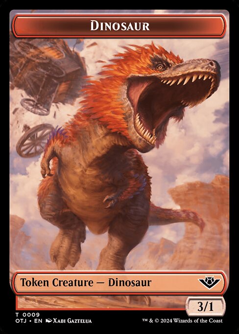 Dinosaur (Outlaws of Thunder Junction Tokens #9)