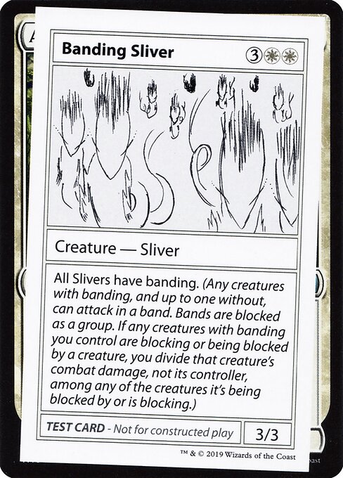 Banding Sliver (Mystery Booster Playtest Cards 2021 #2)