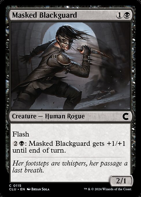 Garde noire masquée|Masked Blackguard