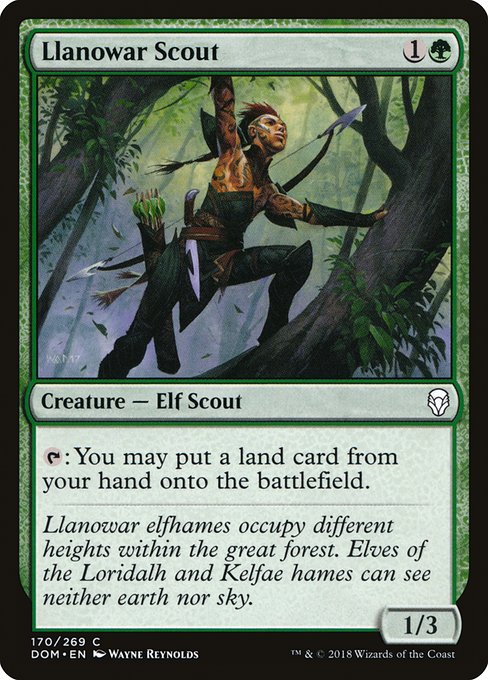 Llanowar Scout (Dominaria #170)