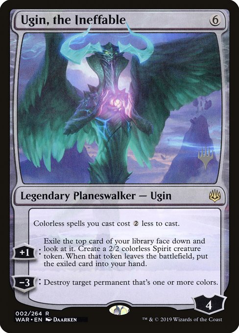 Ugin, the Ineffable (War of the Spark Promos #2p)