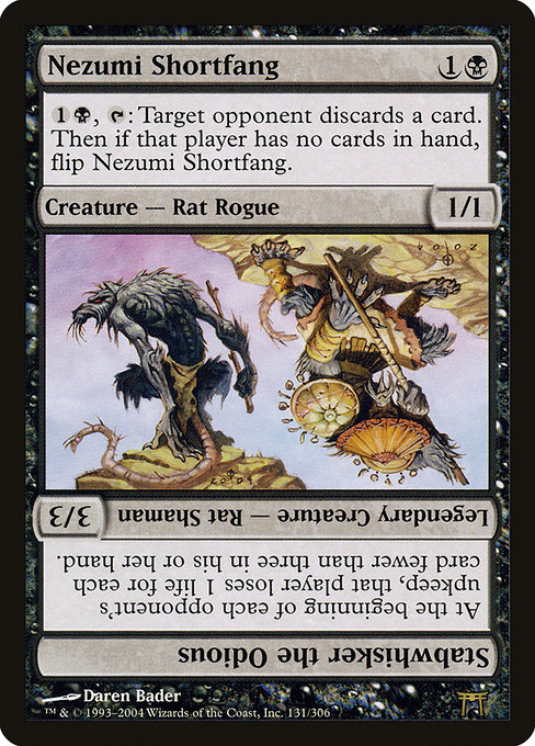 Nezumi Shortfang // Stabwhisker the Odious card image