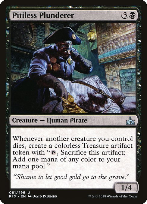 Pitiless Plunderer (Rivals of Ixalan #81)